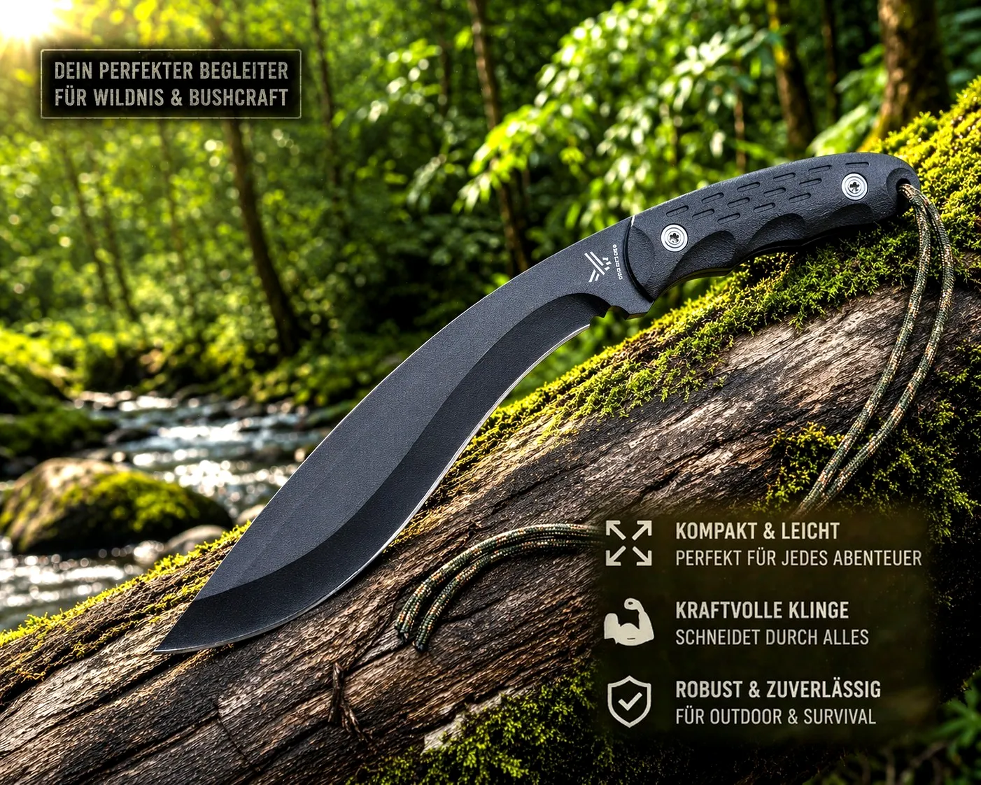 KAAN* Feststehendes Messer Hastaa 07-HS-601 | Edelstahl 420J2 | Full-Tang | 30cm